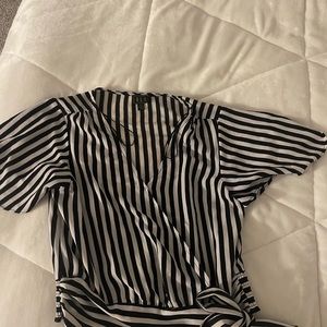 Short sleeved striped shirt